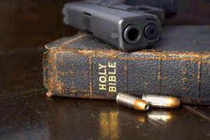 firearm and a bible