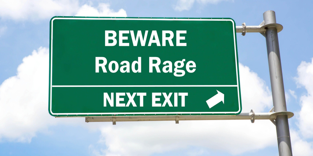 Road Rage Warning Sign
