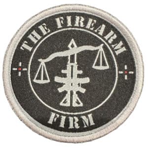 The Firearm Firm Patch with White Background